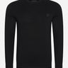 Lyle & Scott Truien Tonal eagle cotton crew neck jumper - jet black