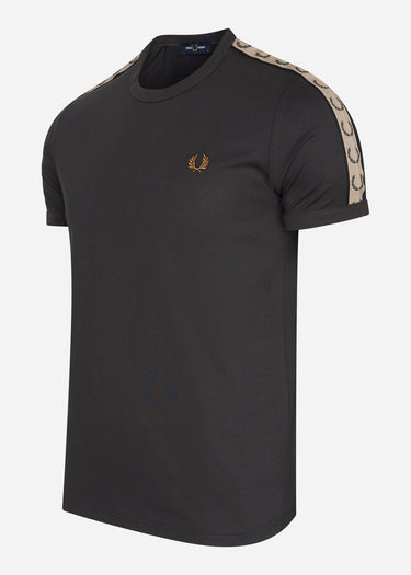 Fred Perry T-shirts Contrast tape ringer t-shirt - anchor grey black
