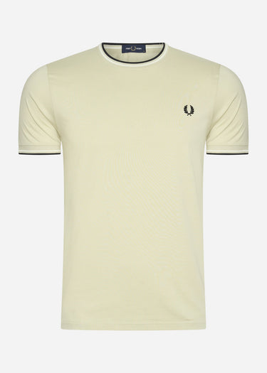 Fred Perry T-shirts Twin tipped t-shirt - oatmeal ecru black