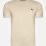 Fred Perry T-shirts Ringer t-shirt - oatmeal black