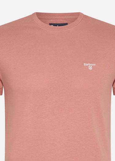 Barbour T-shirts Essential sports tee - pink clay