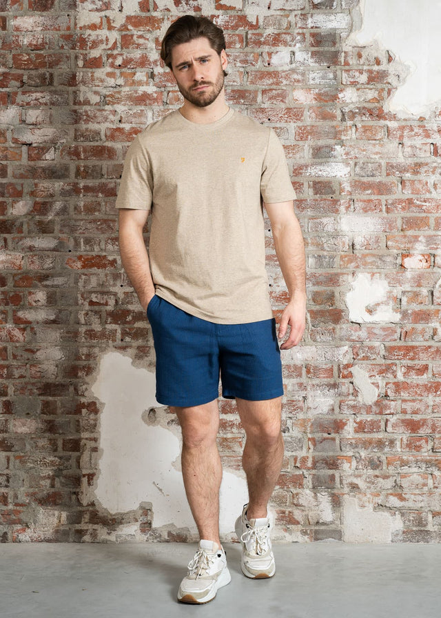 Farah T-Shirts Danny reg ss tee - hazelnut marl