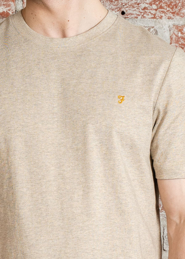 Farah T-Shirts Danny reg ss tee - hazelnut marl