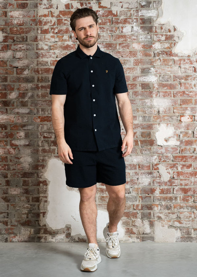 Farah Hemden Rutherford shirt - true navy