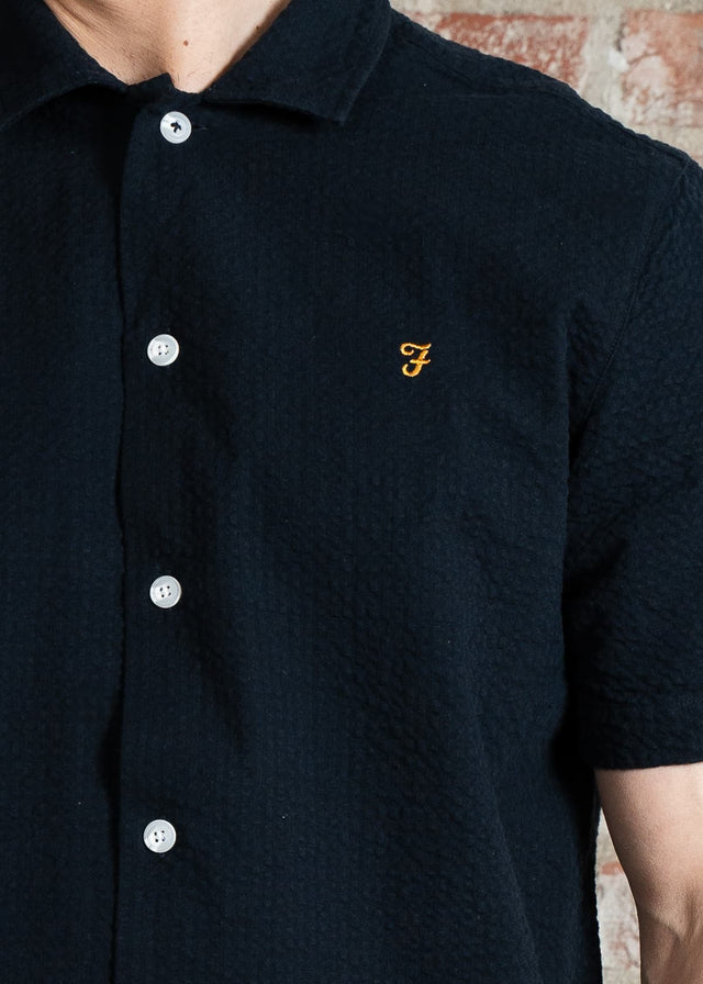 Farah Hemden Rutherford shirt - true navy