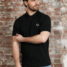 Fred Perry Polo's Plain fred perry shirt - night green snow white