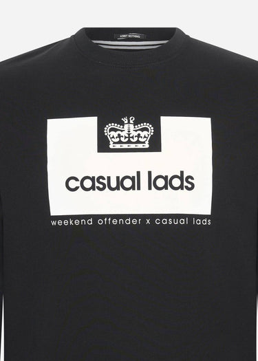 Weekend Offender Truien Casual Lads sweater - black