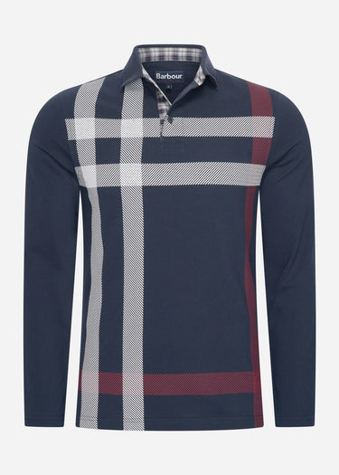 Barbour Polo's Blaine tailored ls polo shirt - dark navy
