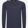 MA.Strum Polo's Ls jersey zip polo - ink navy