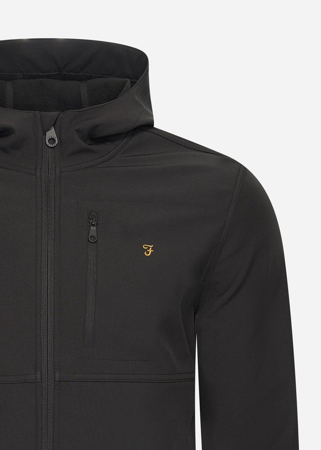 Farah Jacken Rudd softshell jacket - black
