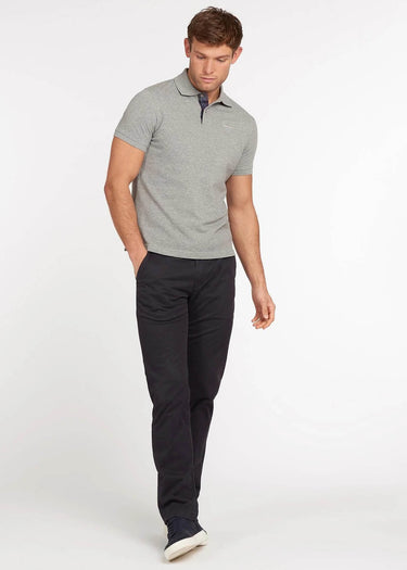 Barbour Polo's Tartan pique polo - grey marl