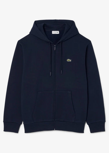 Lacoste Hoodies Fleece zipped front hoodie - navy blue