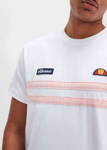 Ellesse T-shirts Venire tee - white light pink