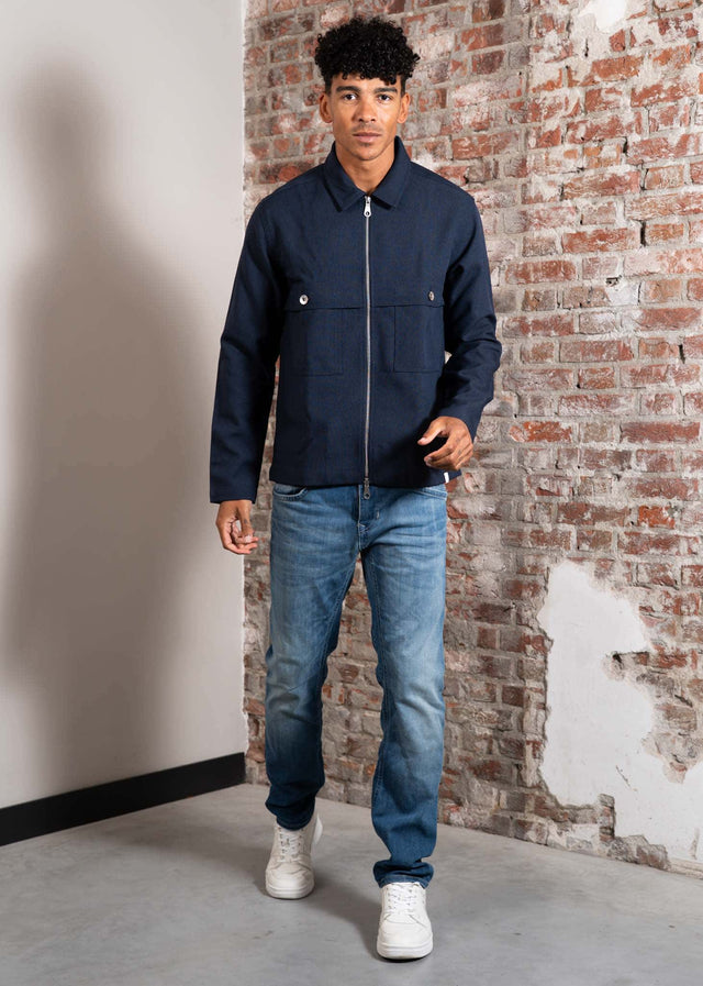 Farah Jacken Sonny overshirts - ink navy
