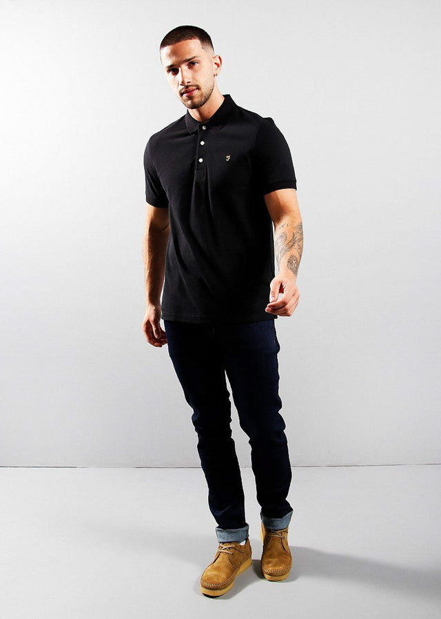 Farah Poloshirts Blanes polo - black