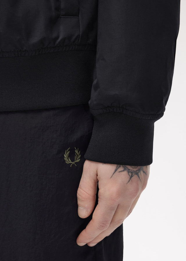 Fred Perry Jacken Hooded brentham jacket - black