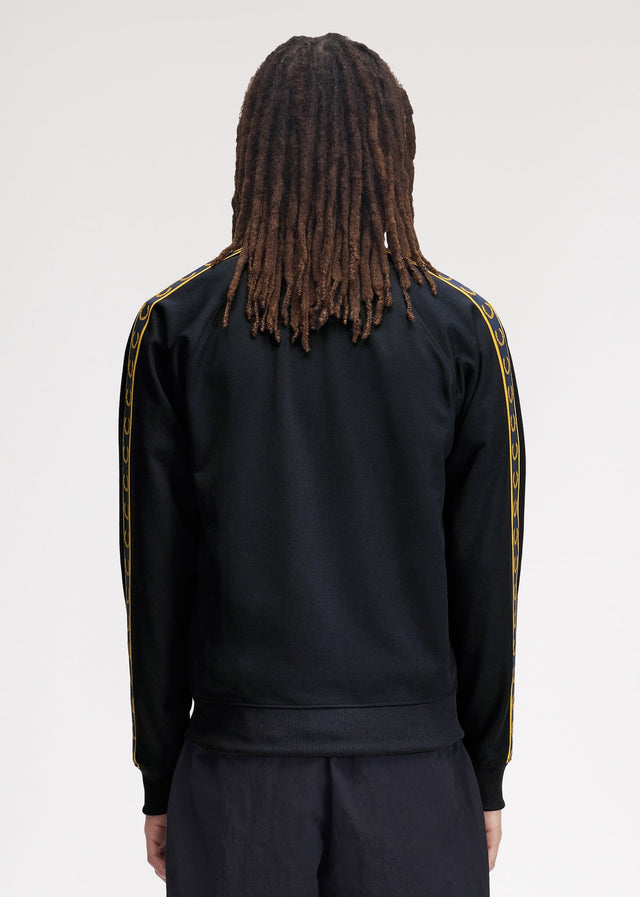 Fred Perry Sweatjacken Contrast tape track jacket - navy