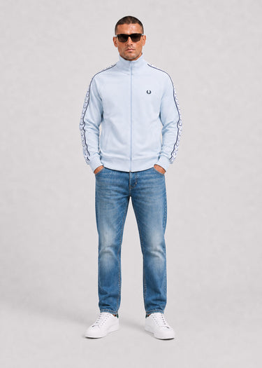 Fred Perry Vesten Tape track jacket - dusky blue