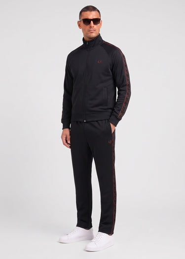 Fred Perry Vesten Contrast tape track jacket - black