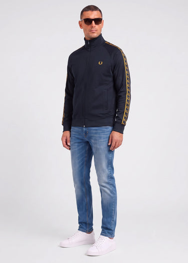 Fred Perry Vesten Contrast tape track jacket - navy