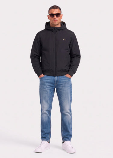 Fred Perry Jassen Hooded brentham jacket - black