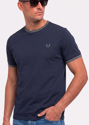 Twin tipped t-shirt - dark airforce ecru seagrass - 5
