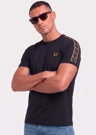 Fred Perry T-shirts Contrast tape ringer t-shirt - navy