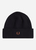 Fred Perry Mutsen Classic beanie - black whisky