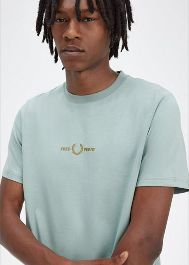 Fred Perry T-shirts  Embroidered t-shirt - silver blue