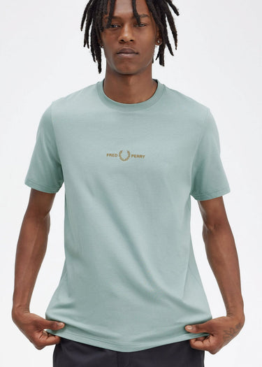 Fred Perry T-shirts Embroidered t-shirt - silver blue