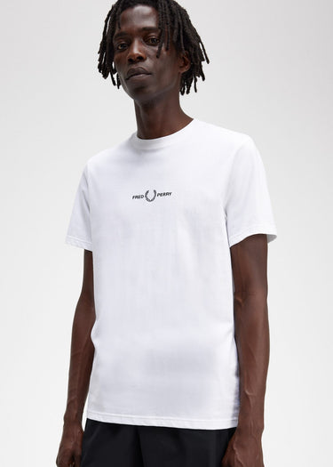 Fred Perry T-shirts Embroidered t-shirt - white
