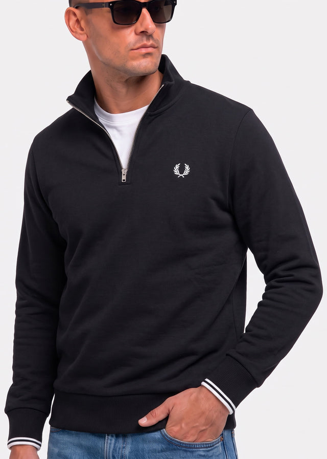 Fred Perry Pullover Half zip sweat-shirt - black