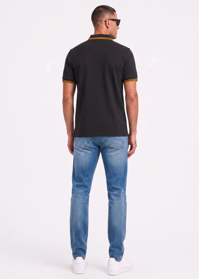 Fred Perry Poloshirts Twin tipped polo - anchor grey golden