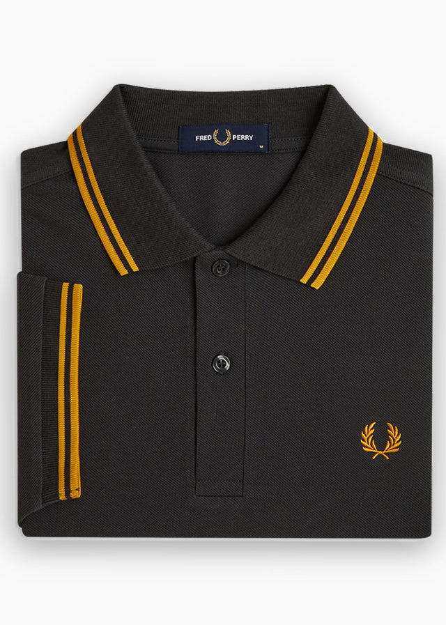 Fred Perry Poloshirts Twin tipped polo - anchor grey golden