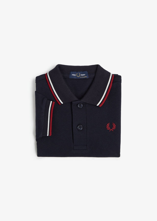 Fred Perry Poloshirts My first twin tipped fred perry shirt - navy snow white burnt red