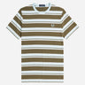 Fred Perry T-shirts Stripe t-shirt - ungre snwh lgice