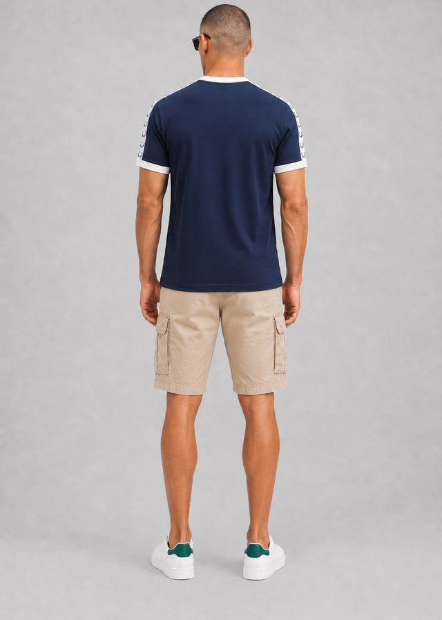 Fred Perry T-Shirts Taped ringer t-shirt - carbon blue