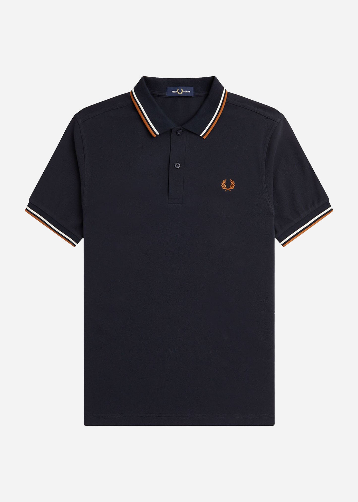 Fred Perry Polo's Twin tipped fred perry shirt - navy ecru ntflak