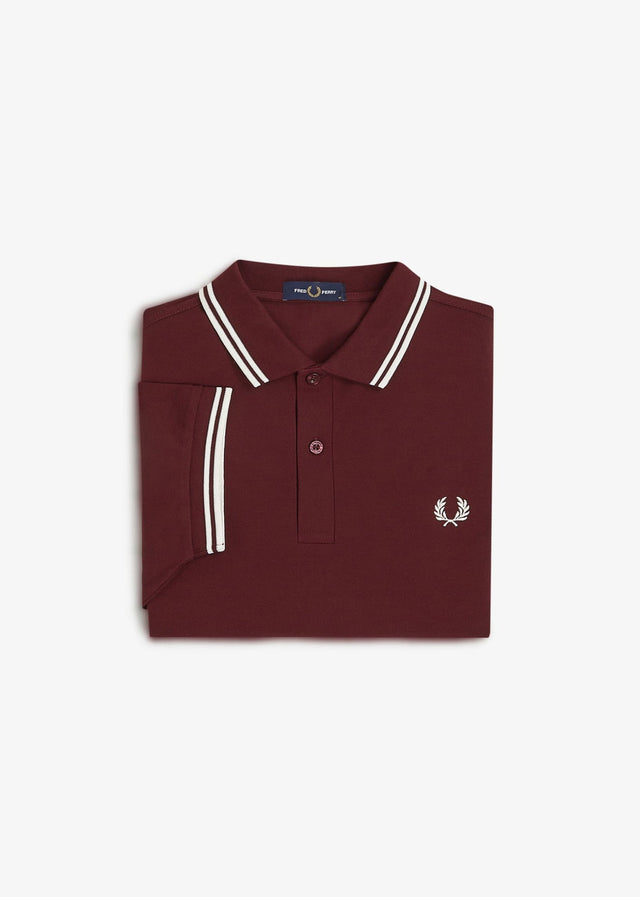 Fred Perry Poloshirts Twin tipped polo - oxblood