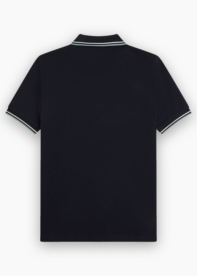Fred Perry Poloshirts Twin tipped polo - navy ecru silver blue