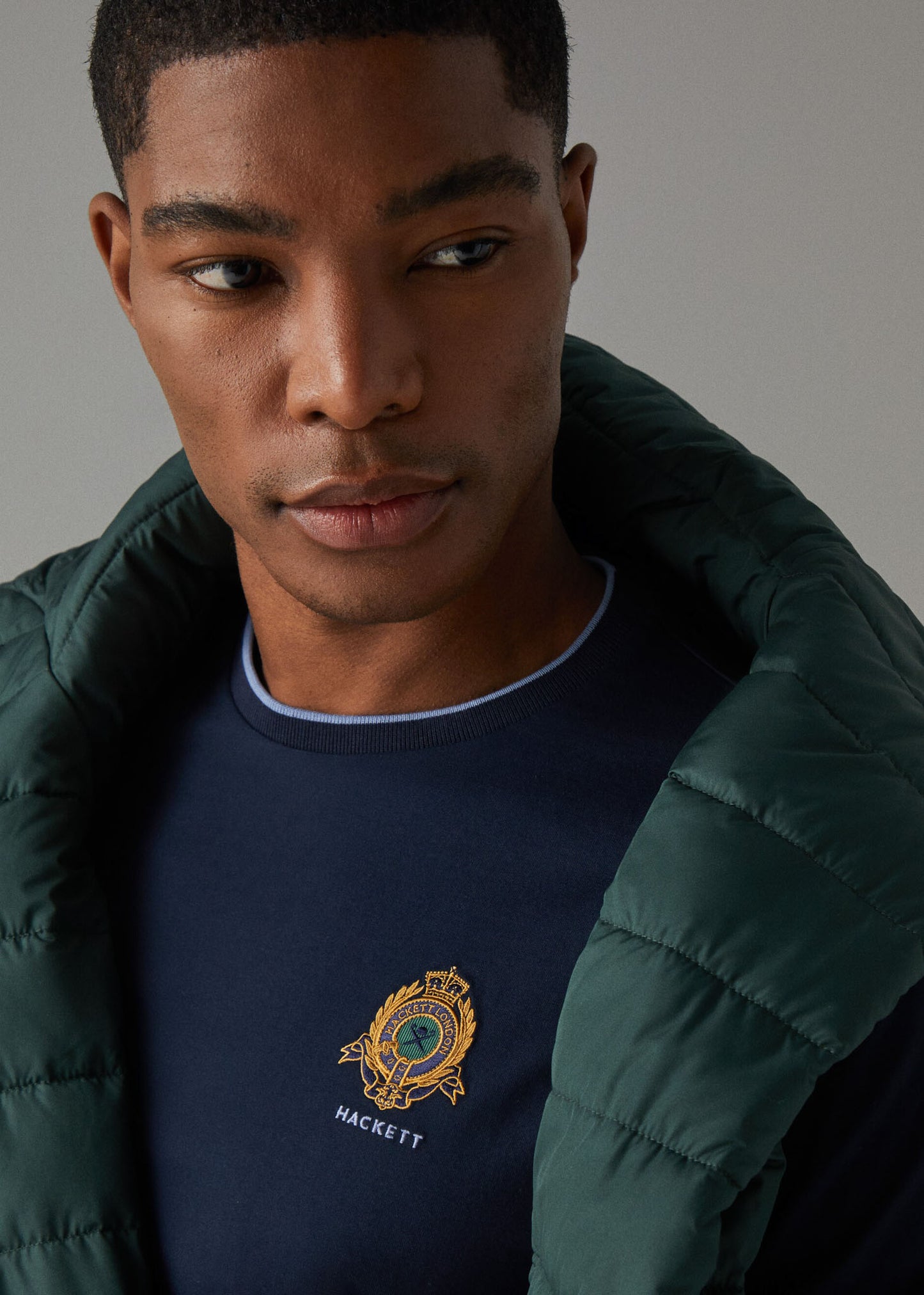 Hackett London T-shirts Heritage logo tee - navy