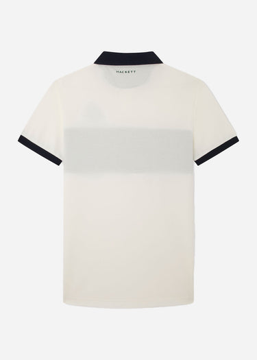 Hackett London Polo's  Heritage panel polo - white