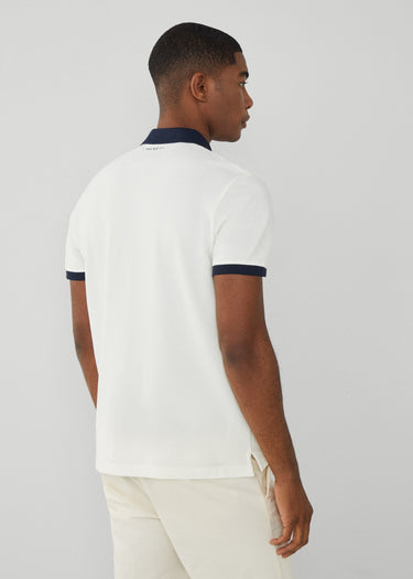 Hackett London Polo's  Heritage panel polo - white