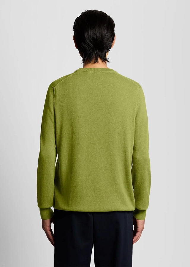 Lyle & Scott Pullover Cotton crew neck jumper - shrub green