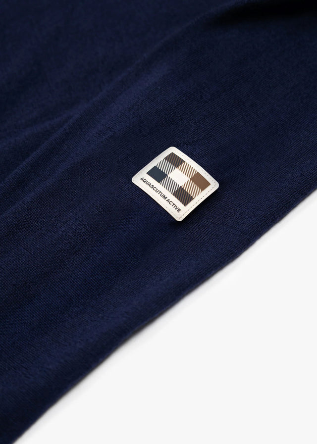 Aquascutum Pullover Merino wool active patch - navy