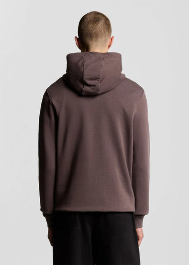 Lyle & Scott Vesten Zip through hoodie - espresso