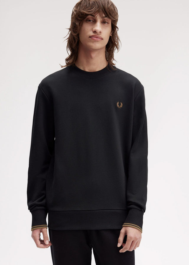 Fred Perry Pullover Crew neck sweatshirt - black shaded stone