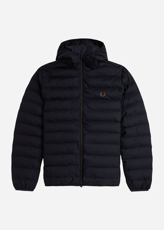 Fred Perry Jacken Insulated hooded jacket - black
