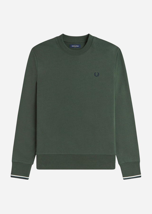Fred Perry Pullover Crew neck sweatshirt - crtgrn snwt nvy