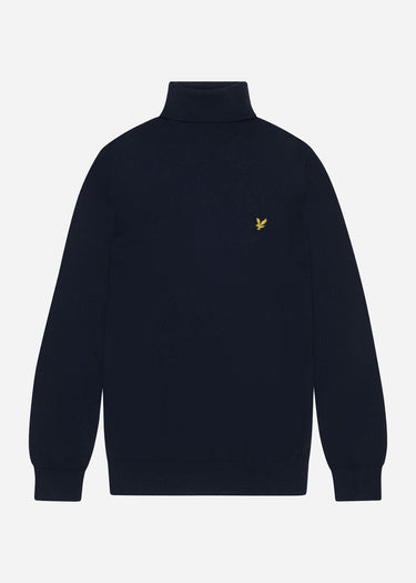 Lyle & Scott Truien Cotton merino turtleneck jumper - dark navy
